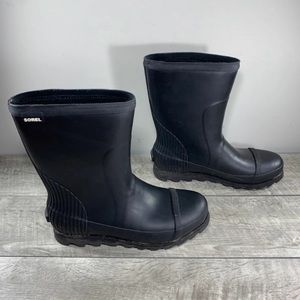 Sorel NL2443 Joan Short Waterproof Women's Snow Winter Rain Black Boots Size 10
